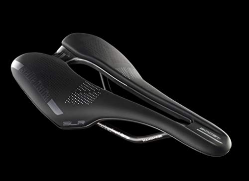 Selle Italia - Sillìn Bicicleta de Carretera SLR Boost TM Superflow, Rail Manganese Tubo Ø7, Sillìn Corto Road Perfomance Soft-tek, Comfort