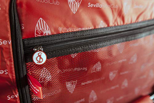 Sevilla Fútbol Club Maleta Equipaje de Mano - Producto Oficial del Equipo, Rígida y con Sistema de Cierre de Seguridad TSA