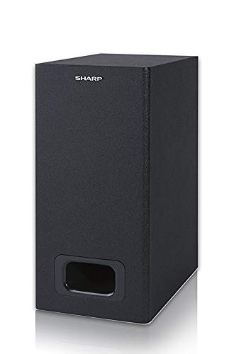 Sharp HT-SBW110 2.1 Slim - Barra de Sonido Cine en casa (Bluetooth, HDMI ARC/CEC, 180 W, Audio óptico Digital, AUX, 80 cm) Color Negro