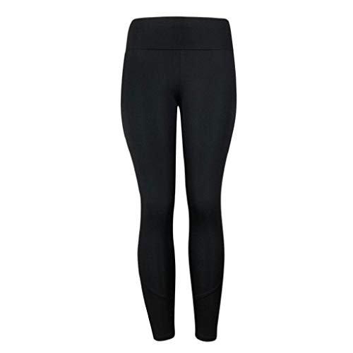 SHOBDW Pantalones Mujer Moda Sólido Delgado Suave Entrenamiento Yoga Leggings Medias Fitness Deportes Gimnasio Correr Yoga Capri Cintura Alta Estiramiento Pantalones Deportivos