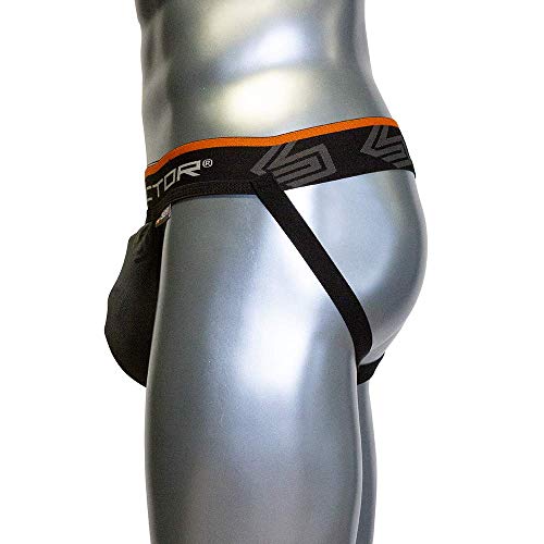 Shock Doctor Ultra Pro Coquilla Protectora con Suspensorio con Taza Carbón Flex, Hombre, Gris, L