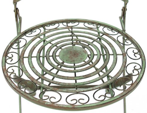 silla silla de jardín málaga 12185 silla Plegable 92 cm de metal – hierro forjado