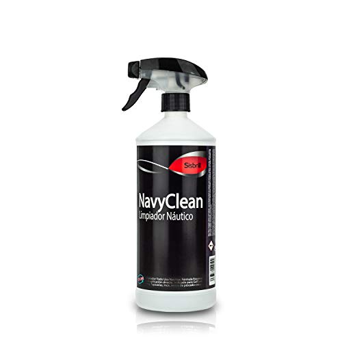 Sisbrill NavyClean Limpiador Náutico Concentrado - Barcos y Veleros - Limpieza Fibra, Tapicería, Madera, Sentinas - 1 Litro