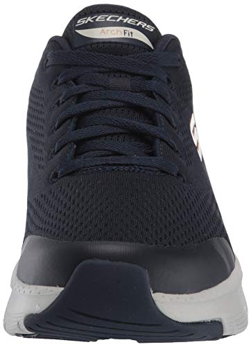 Skechers Arch Fit, Zapatillas Hombre, Azul (Navy Textile/Synthetic/Trim Nvy), 40 EU