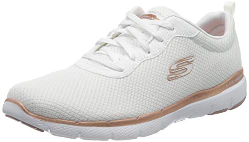 Skechers Flex Appeal 3.0-First Insight, Zapatillas Mujer, Varios Colores (WTRG Black Mesh/Trim), 35 EU