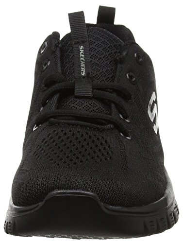 Skechers Graceful-Get Connected, Zapatillas Mujer, Negro (BBK Black Mesh/Trim), 37.5 EU