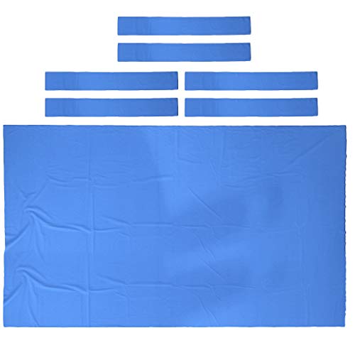 SM SunniMix Cubierta de Nylon de Tela de Billar para Mesa de Billar - Azul, 2.8x1.5m