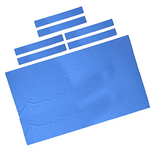 SM SunniMix Cubierta de Nylon de Tela de Billar para Mesa de Billar - Azul, 2.8x1.5m