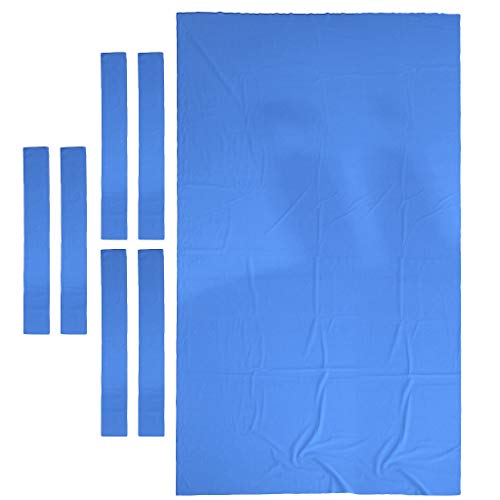 SM SunniMix Cubierta de Nylon de Tela de Billar para Mesa de Billar - Azul, 2.8x1.5m