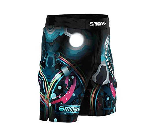 SMMASH Kids SQUIDDY Pantalones Cortos de Deporte para niño para el Entrenamiento de MMA, BJJ, UFC y Gimnasio (M)