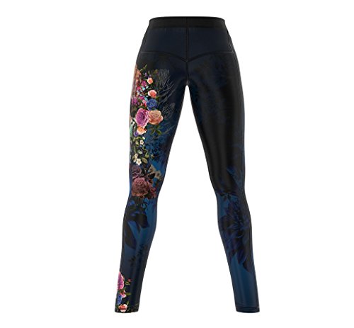 SMMASH Muerte Deportivos Leggins Largos Mujer, Mallas Deporte Mujer, Yoga, Fitness, Crossfit, Correr, Material Transpirable y Antibacteriano, (S)