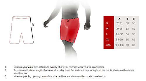 SMMASH Shadow 2.0 Deporte Profesionalmente Pantalones Cortos MMA para Hombre, Shorts MMA, BJJ, Grappling, Krav Maga, Material Transpirable y Antibacteriano, (XXL)