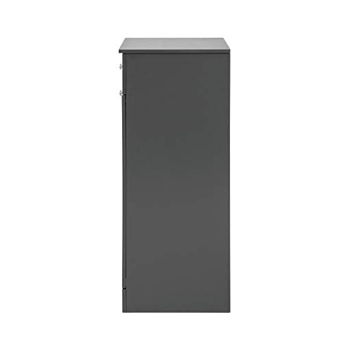 SoBuy BZR21-DG Cesto para Ropa Sucia,Amario para Baño 40x38x90 cm ES (Gris)