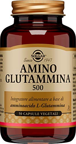 Solgar L-Glutamina Cápsulas vegetales de 500 mg - Envase de 50