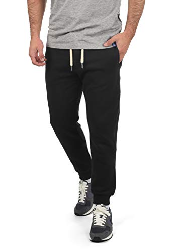 !Solid TripPant Pantalón Chándal Deportivo Largo para Hombre con Forro Polar Suave Al Tacto, tamaño:L, Color:Black (9000)