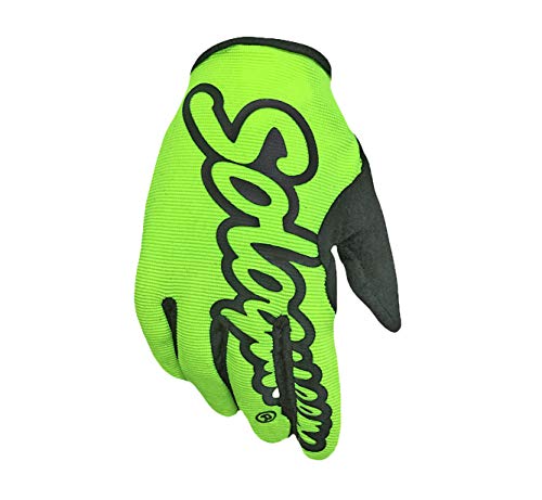 SOLO QUEEN Guantes de Volante Gaming y Moto y Bicicleta y ATV para Verano Una Sola Capa Ciclismo Adulto Unisexo Coloreado Antideslizante (XL, amarillo)