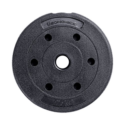 SONGMICS Juego de Mancuernas Ajustables, con Barra Adicional, 30 kg, para Hombres y Mujeres, Entrenamiento de Fitness, Levantamiento de Pesas en el Gimnasio de casa - 1 Par, Negro SYL30HBK