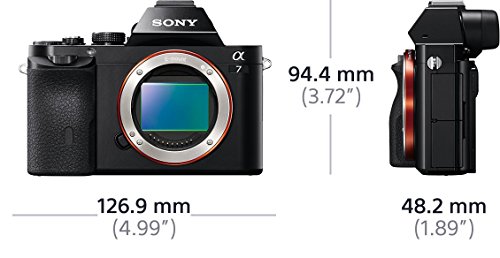 Sony Alpha ILCE-7K - Cámara Evil (Sensor Full Frame de 35 mm, 24.3 MP, procesado en 16 bits, Visor OLED, vídeo Full HD, Wi-Fi y NFC, Objetivo 28-70 mm f/3.5-5.6 OSS), Color Negro