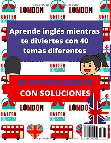 Sopa de letras : Niños a partir de 7 años: Libro de 40 rompecabezas para aprender inglés (sopa de letras inglés | 1 tema por pagina)