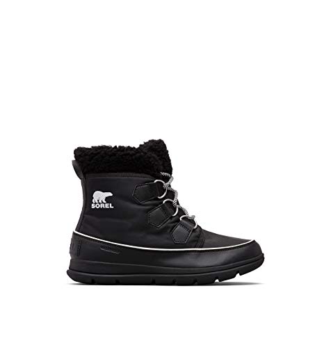 Sorel Explorer Carnival, Botas para Nieve Mujer, Negro (Black, Sea Salt), 36 EU