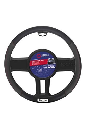 Sparco 1 Funda Universal para Volante de Coche, Negro