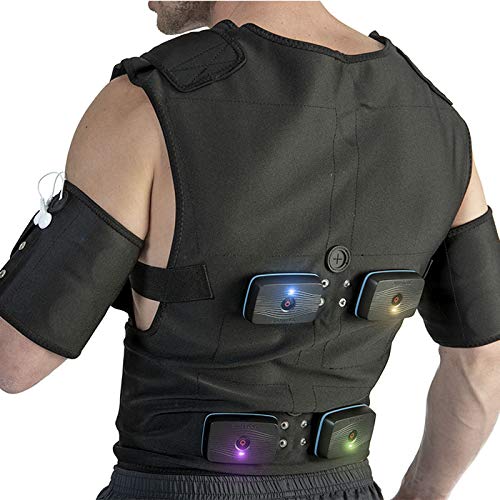 Sport-Elec - Chaleco Combi Electroestimulación Compatible con múltiples Marcas, Accesorio para Adulto, Unisex, Negro, S/M