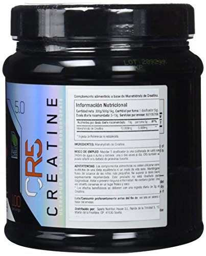 Starlabs nutrition cr5, 100% creatina micronizada, 500gr