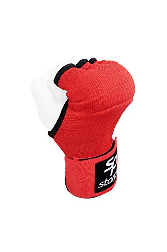 Starpro Guantes Interiores Hook n ’Loop | Guante de algodón y Semi Vendaje | Colores múltiples | Protector de puño Pulgar para Boxeo, Muay Thai Kickboxing Artes Marciales Entrenamiento de Lucha MMA