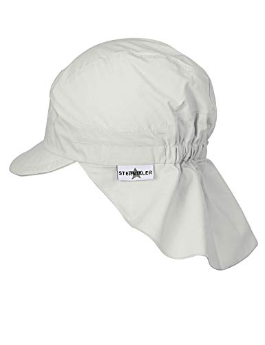 Sterntaler Gorro con visera y protector de cuello, Edad: 12-18 meses, Tamaño: 49, Gris