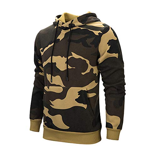 Sudaderas con Capucha para Hombre Camuflaje Jersey Ciclismo Suéter Manga Larga Hombre Ropa de Deporte Hoodie Chándal con Cordón Hombre riou