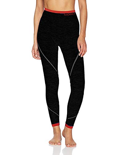 Sundriedel Gimnasio del Deporte para Mujer Leggings Prima Sport Tela del diseñador Aptitud Que se Ejecuta Yoga Medias Training (Negro, M)