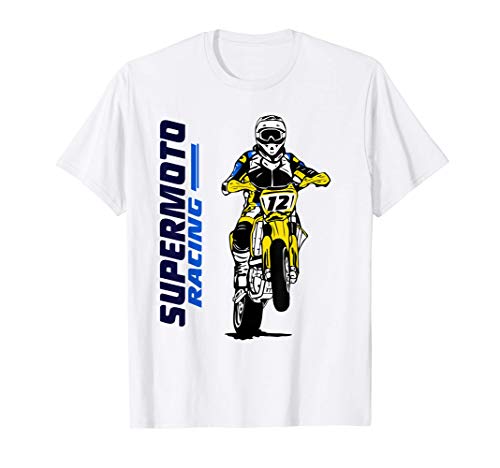 Supermoto Supermotard Enduro Moto Cross Camiseta