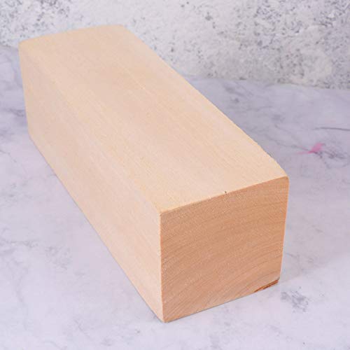 Supvox grandes bloques de talla 1pc bloque de talla natural sin terminar de madera sólida principiantes madera para niños adultos principiantes