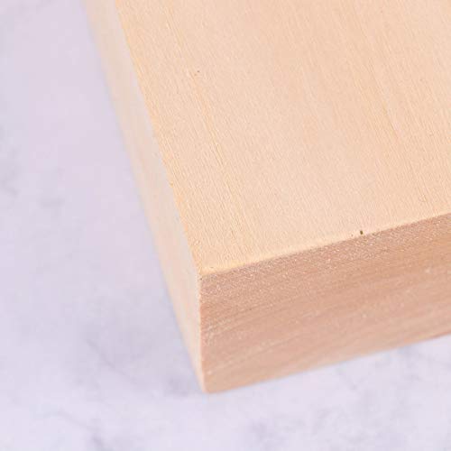 Supvox grandes bloques de talla 1pc bloque de talla natural sin terminar de madera sólida principiantes madera para niños adultos principiantes