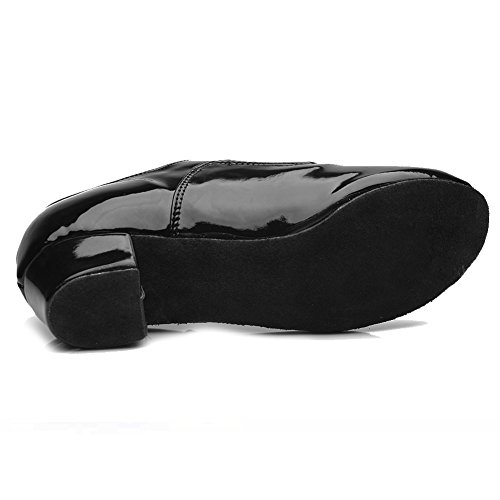 SWDZM Calzado de danza para hombre / estándar cuero latinos zapatos de baile modelo 704 42 EU