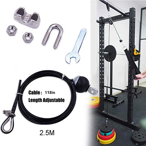 Sweetone Accesorios de polea de Fitness,Fitness DIY Polea Cable Máquina Sistema de fijación Brazo Bíceps Tríceps Blaster Entrenamiento de Fuerza de Mano Equipo de Entrenamiento de Gimnasio en casa