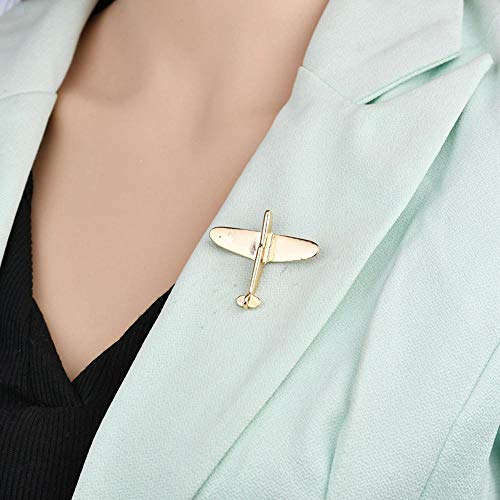 Sxuefang Broche, Ropa Mujer Los Aviones 3D Aviones Insignia del Metal Forma cóncavo-Convexa Tridimensional Socorro avión Banquete Forma aleación de Medalla Insignia C Orsage