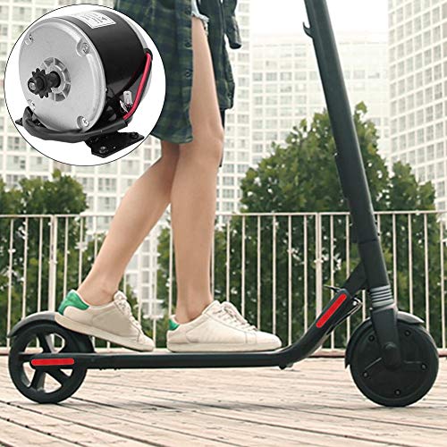 T best Motor de Bicicleta eléctrica, MY1016 24V 250W Juego de Motor de Cepillo de Scooter eléctrico pequeño de Alta Velocidad con polea para Correa Accesorio de Bicicleta eléctrica