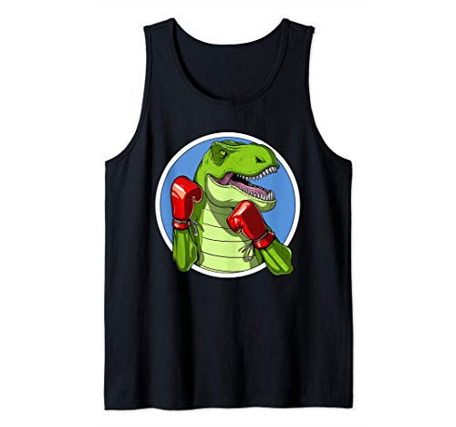 T-Rex Dinosaurio Boxer Muay Thai Boxeo Artes Marciales Niños Camiseta sin Mangas