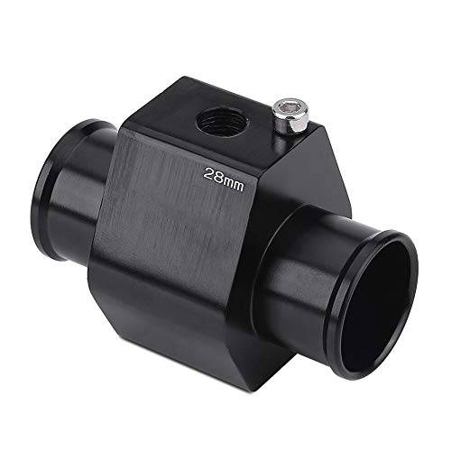 Temperatura del agua Tubería conjunta Aluminio, Adaptador del indicador del sensor de la manguera del tubo de la temperatura del agua del coche​(28mm)