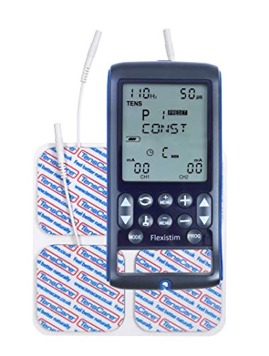 TensCare Flexistim - Electroestimulador Completo con 4 terapias: EMS, Tens, Ift y Microcorriente. Dispositivo pequeño Pero potente, con mas de 50 programas