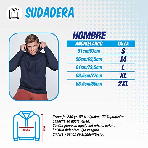 The Fan Tee Sudadera de Hombre Crossfit Deporte Gimnasio Gym Pesas 015 XL