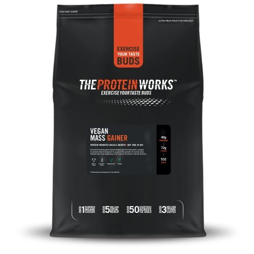 THE PROTEIN WORKS Vegan Mass Gainer | 100% a Base de Plantas | Alto en Calorías Para el Aumento de Masa | Crema alla Vainilla | 2kg