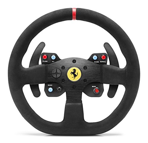 Thrustmaster T300 Ferrari Integral Alcantara Edition - Volante para PS4/PS3/PC, Force Feedback, 3 pedales, Licencia Oficial Ferrari