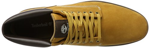 Timberland Bradstreet Leather Sensorflex, Botas Chukka para Hombre, Amarillo Wheat Nubuck, 43 EU