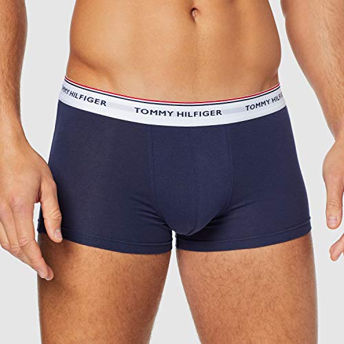 Tommy Hilfiger 3p Lr Trunk Boxer, Multicolor (Multi/Peacoat 904), M (Pack de 3) para Hombre