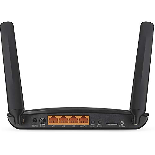 TP-Link Archer MR200 - Router WiFi 4G LTE AC750, Doble Banda, MicroSim, Antena desmontable, Puertos LAN/WAN, Compatible con todos los operadores, Fácil Configuración, Control Parental