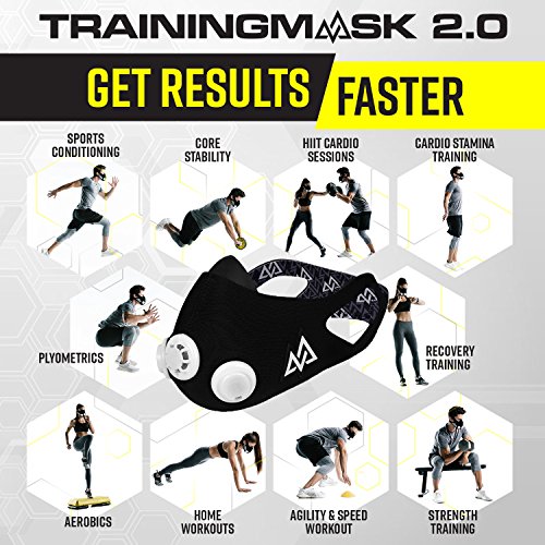 Training Mask Elevation 2.0 - Máscara para Entrenamiento Negro Negro Talla:120kg-150kg