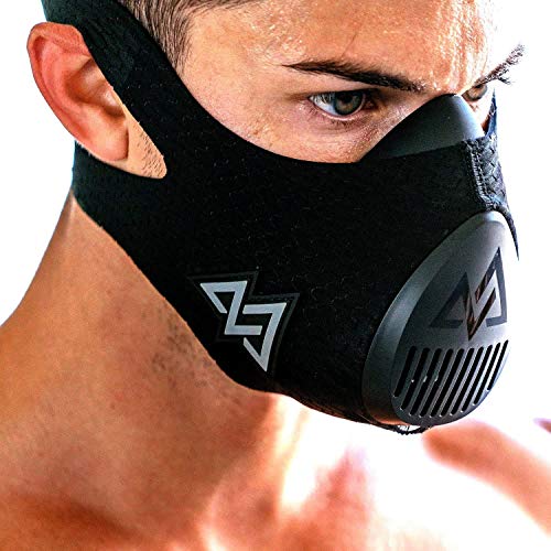 TRAININGMASK Máscara de Entrenamiento 3.0, Unisex, TRMASK3-L, Negro, L/120 kg