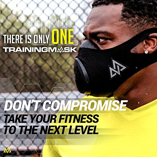 TRAININGMASK Máscara de Entrenamiento 3.0, Unisex, TRMASK3-L, Negro, L/120 kg